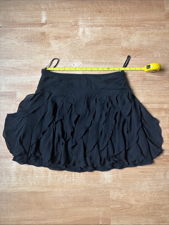 INC International Concepts Dresses & Skirts - INC International Concepts 100% silk Black Ruffle mini Skirt